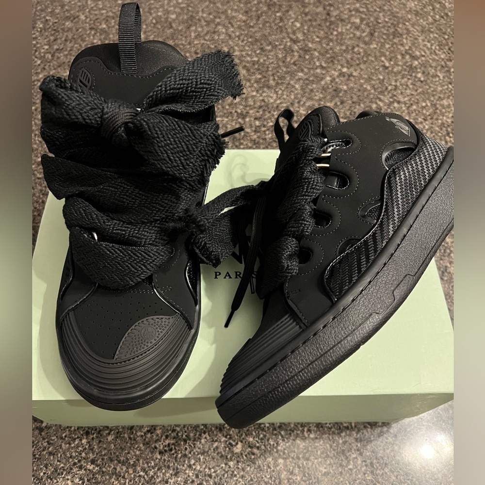 Tripple Black Lanvins Mens Size 42